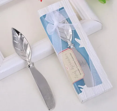 (100 шт./лот) свадебное украшение подарок из хром разделитель листьев свадебные