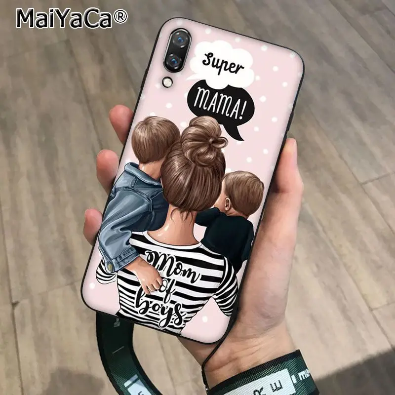 MaiYaCa красивый чехол для телефона для мамы и дочки и сына для Huawei P10 Plus 20 pro P20 lite mate9 10 lite honor 10 vision 10