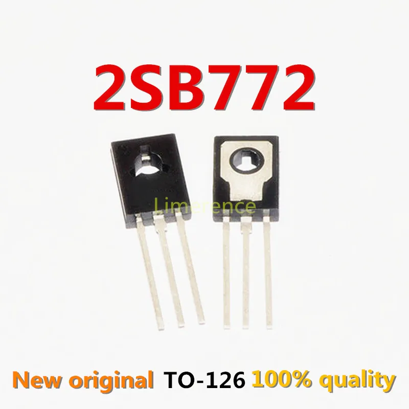 126 Новый и оригинальный чипсет IC 50 шт. B772 TO126 2SB772 TO-772 3A/40V поддерживает BOM one-stop |