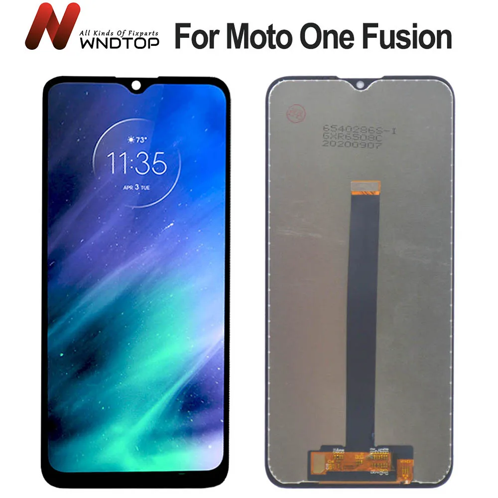 

100% протестированный 6,5 "ЖК-дисплей для Motorola Moto One Fusion, ЖК-дисплей с сенсорным экраном, дигитайзер в сборе для Moto One Fusion, ЖК-экран