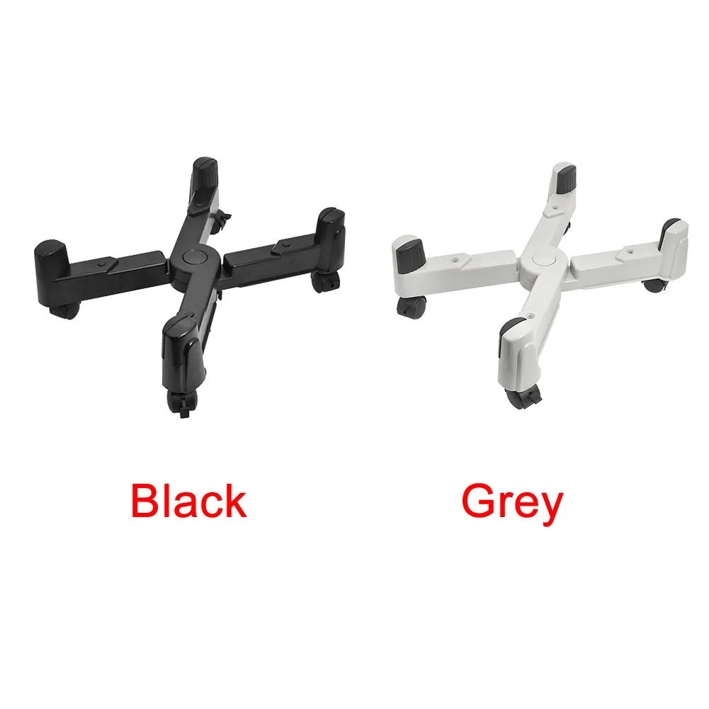 

ABS Home Hosts Tray Adjustable Size Case Holder Anti-slip Wheels Roll Office Computer Accessory PC Castors CPU Stand Desktop