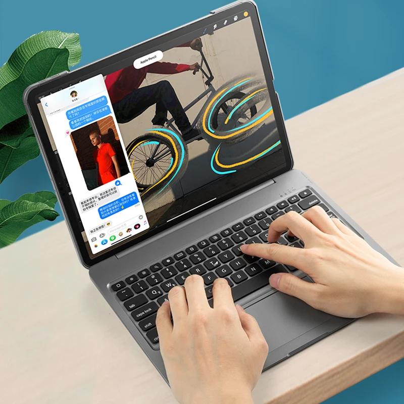 Чехол для клавиатуры DOQO Magic разделенная сенсорная панель iPad Pro 12 9 11 Air 4 5 10 2 2022