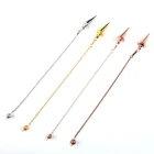 Конусный металлический Маятник для античной меди золотого цвета, религиозный маятник, исцеляющий фотоэлемент, ювелирный подарок