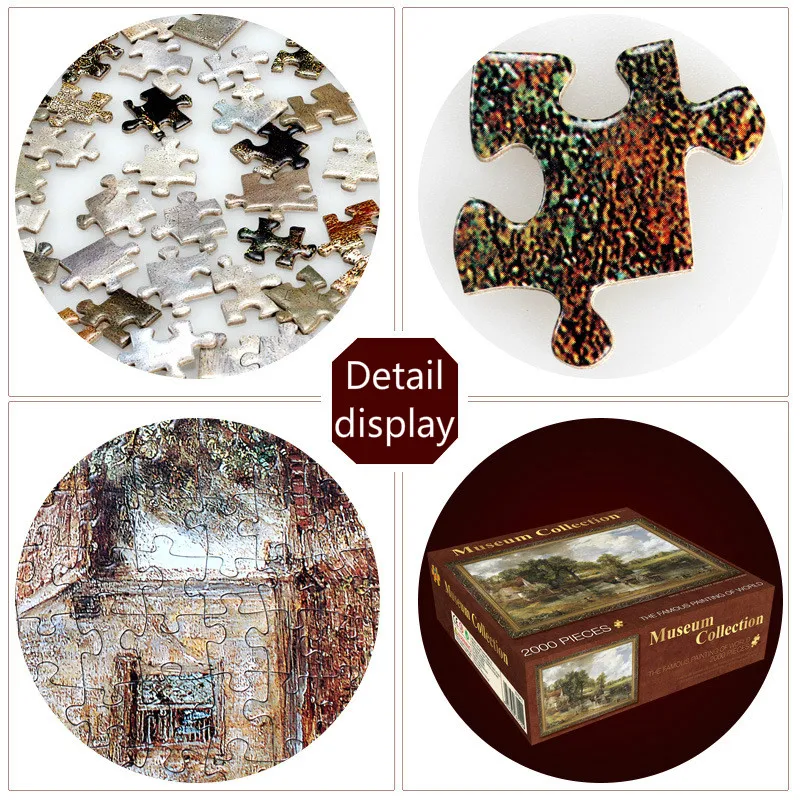 2000 шт. Сделай Сам головоломка для взрослых детей Jigsaw пейзаж бумага Обучающие