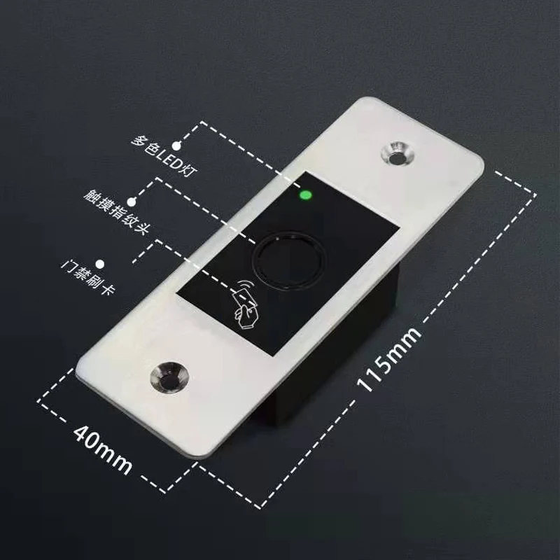 

Gate Door lock RFID Metal Fingerprint Access Control scanner Mini Metal IP66 Waterproof Embedded Fingerprint reader
