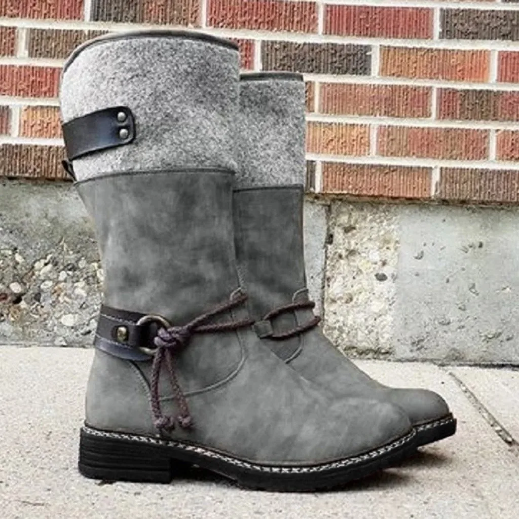 

shoes woman fashion boots Knee High Boots Women Fashion Buckle Sexy High Heel Winter Warm Snow Boots Shoe