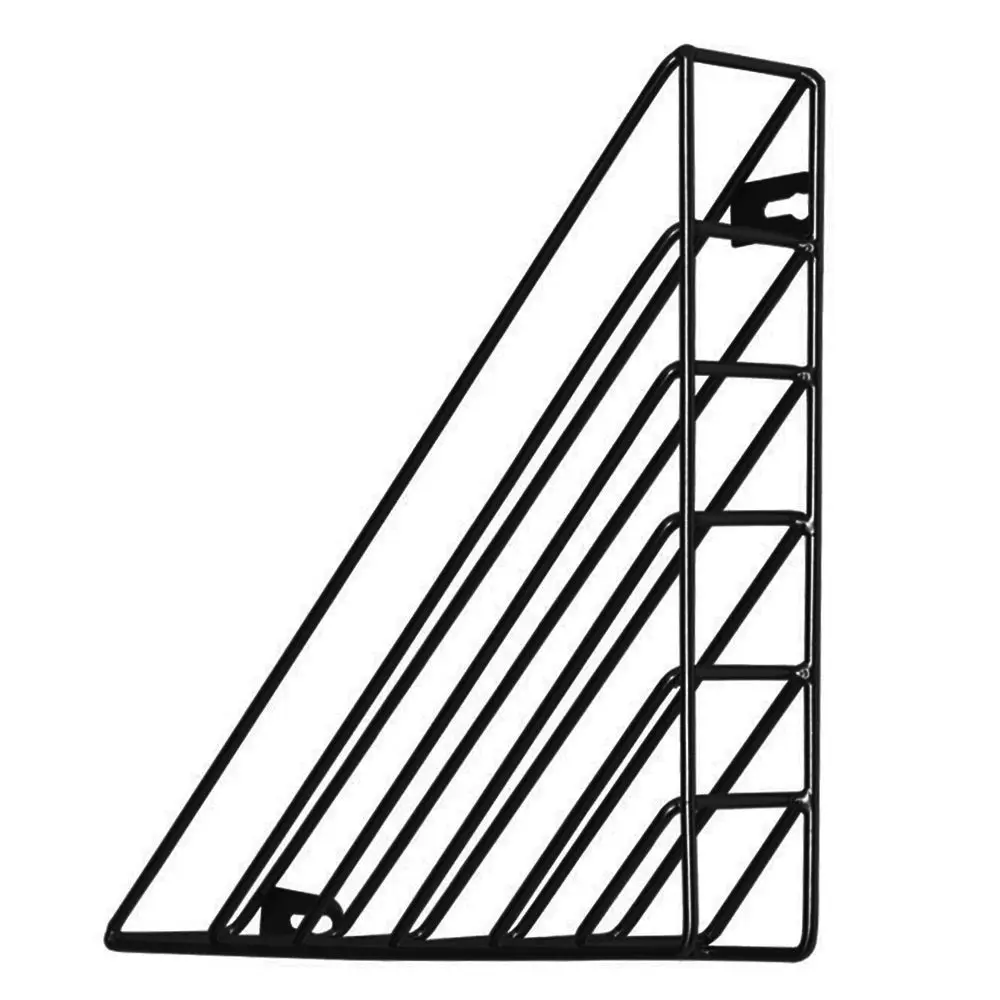 Металлическая треугольная книжная полка Настольный стеллаж для газет и журналов