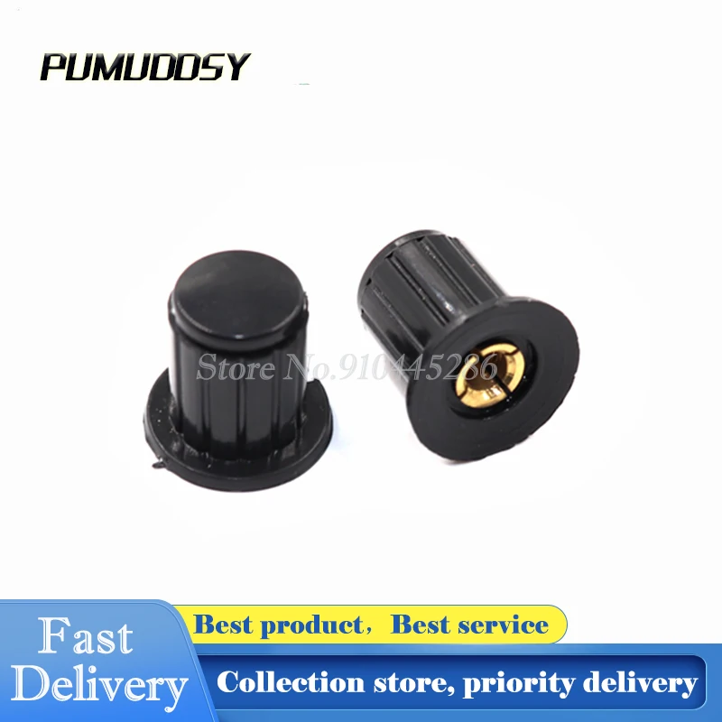 

10PCS Black knob button cap is suitable for high quality WXD3-13 WXD3-12 WH5-1A WX14-12 turn around special potentiometer knob