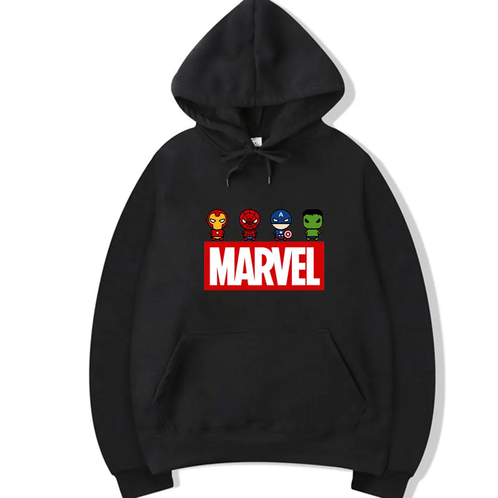 Толстовка с капюшоном Человек паук Капитан Америка Марвел мстители Железный