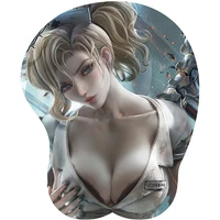 soft bowl holder design two dimensional 3d stereo silicone beauty mouse pad personalized cartoon anime hand pad