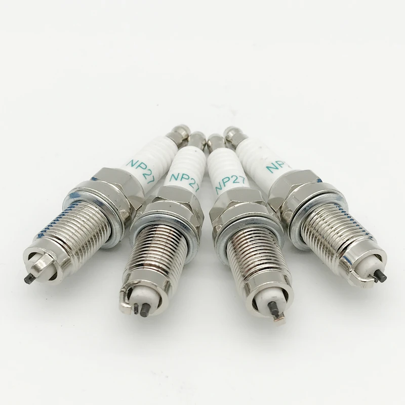 4 шт. двойной электроды свечи зажигания NP27 для ZFR5FIX 11 ZFR6FIX IK20L RC9MCC4 XP5224 KJ20SR11 BY481 ZFR6F