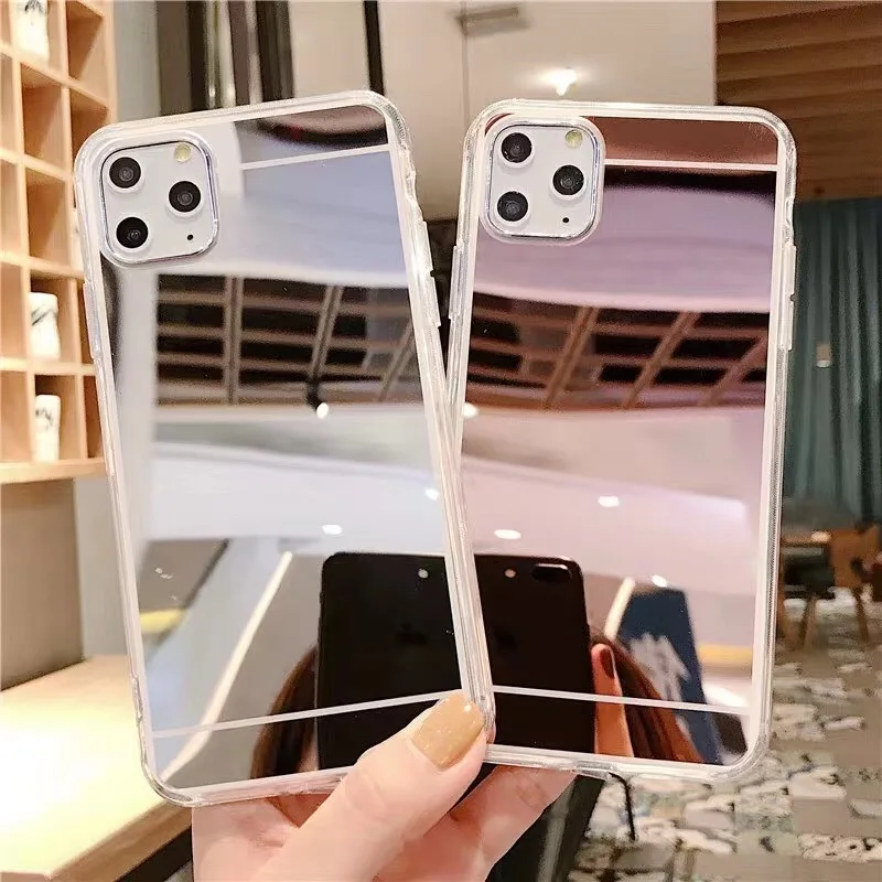 Зеркальный чехол для Huawei Nova 7SE 5T P40Lite E P30 Lite Pro мягкий из ТПУ Honor 30s 9C 20 20s 8A чехлы
