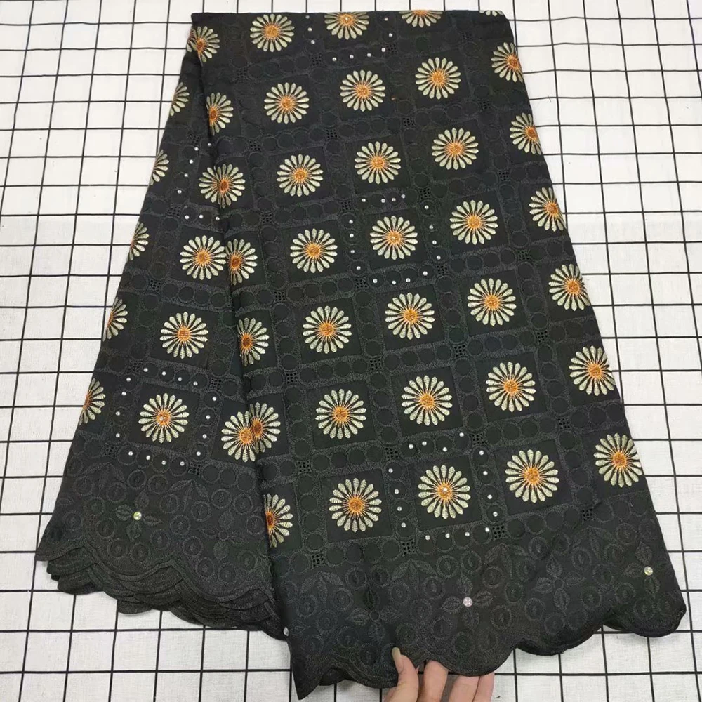 

Черный Африканский хлопок сухой кружевной ткани Дубай последние швейцарские вуали кружева в Швейцарии вышивка камни для женщин мужчин сва...