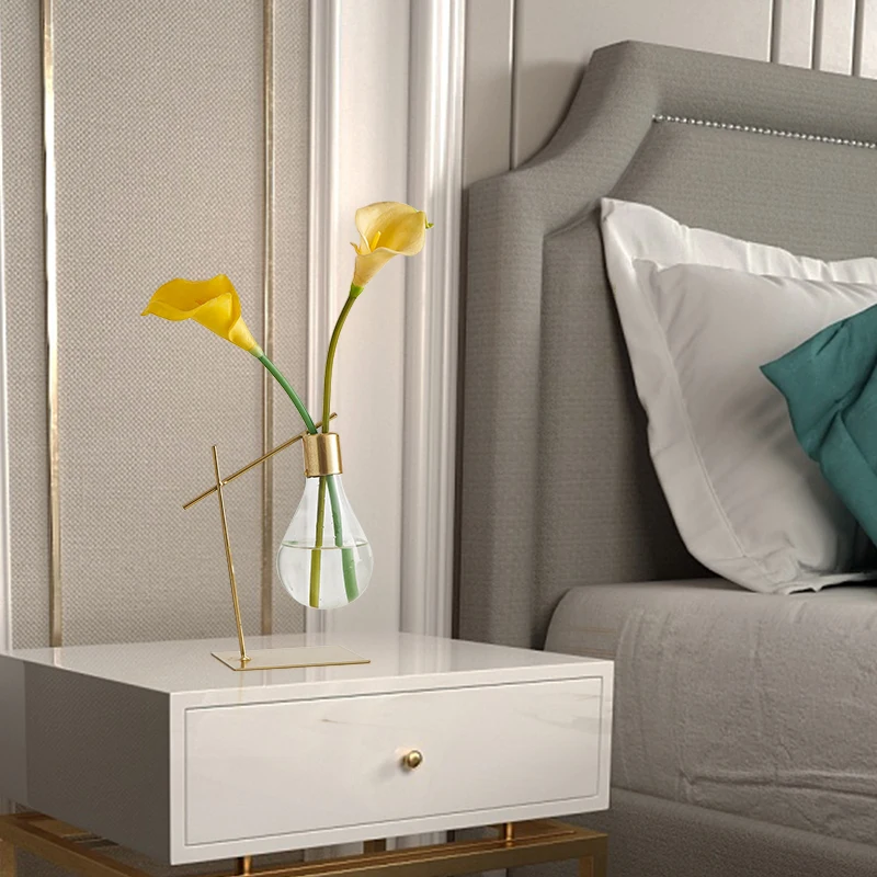 Скандинавское украшение для дома прозрачное гидропонное стекло ваза украшения