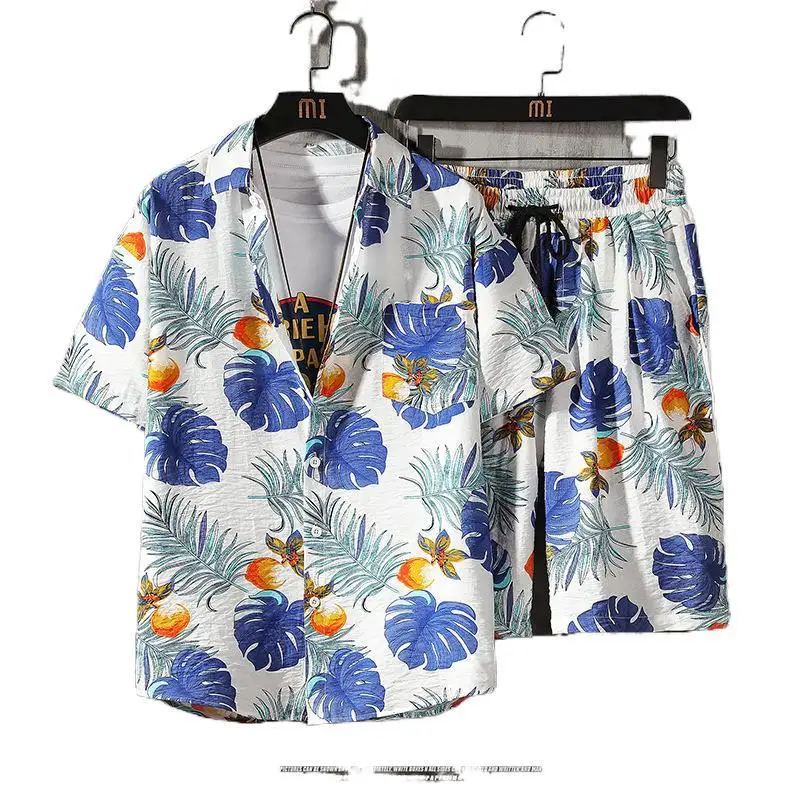 Мужской спортивный костюм Повседневная рубашка с коротким рукавом и шорты