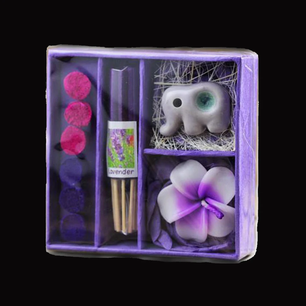 Тайский серебряный ароматическая свеча комбинированный набор эфирное масло