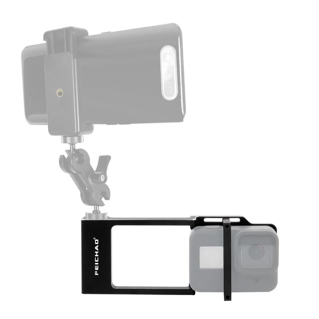 New Handheld Gimbal Adapter Switch Mount Plate Metal Splint Lightweight for GoPro Hero 8 7 Action Camera DJI Osmo Mobile 4 3 | Электроника