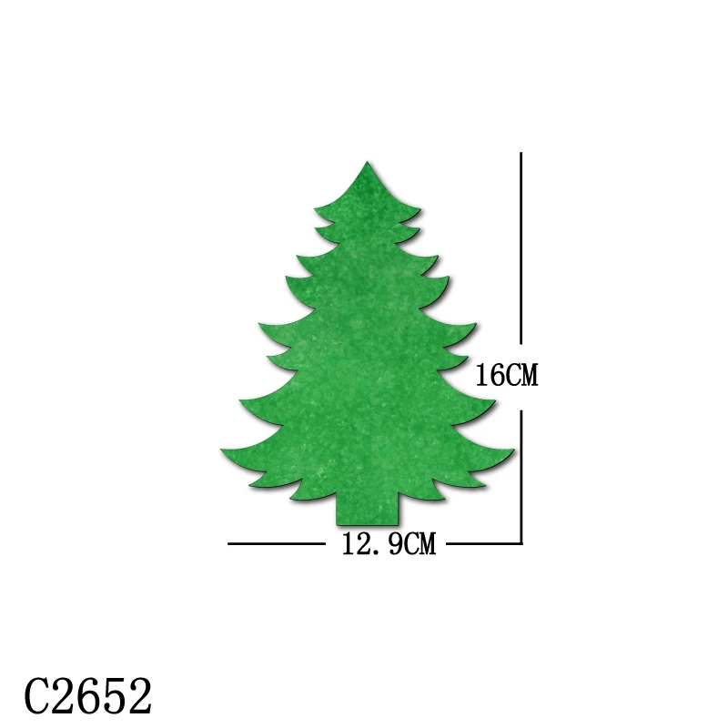 

New Christmas tree Wooden Die Scrapbooking C2652 Cutting Dies Multiple Sizes
