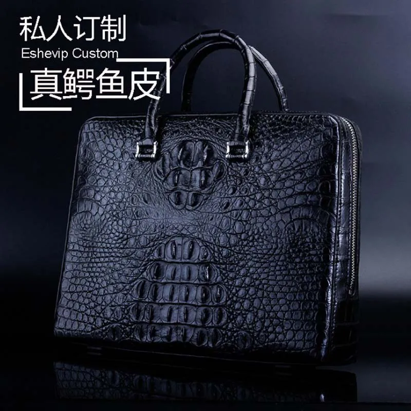 Новый мужской портфель ourui из натуральной крокодиловой кожи мужская сумка с