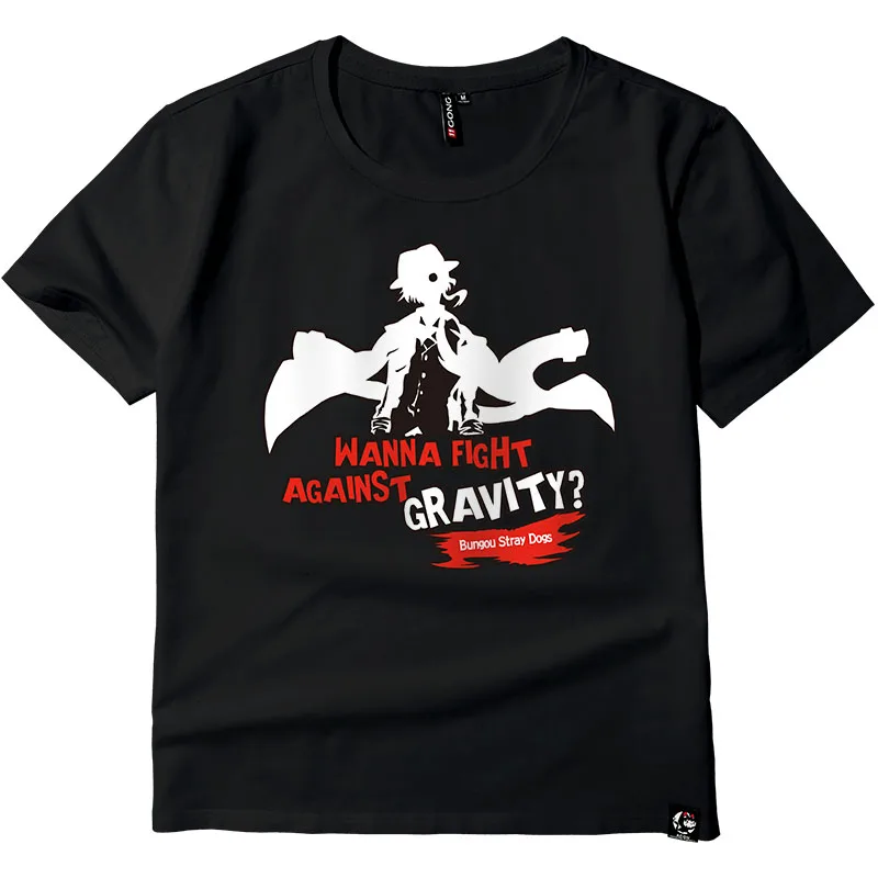 

Bungou Stray Dogs Printed T Shirt Cartoon T-shirt Short Sleeve Cute Harajuku Tshirt Men Women Clothes