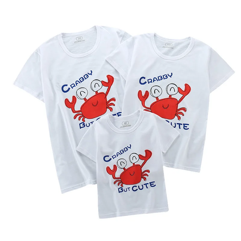 Одинаковая семейная одежда наряды для папы матери дочери сына рубашка рук мамы и