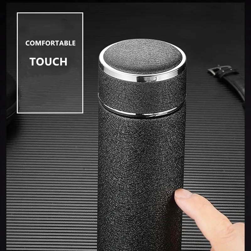 

7 Colors 480ml Double Stainless Steel 304 Thermos Mug With Filter High Quality Fashion Vacuum Flask Portable Insulated Cup
