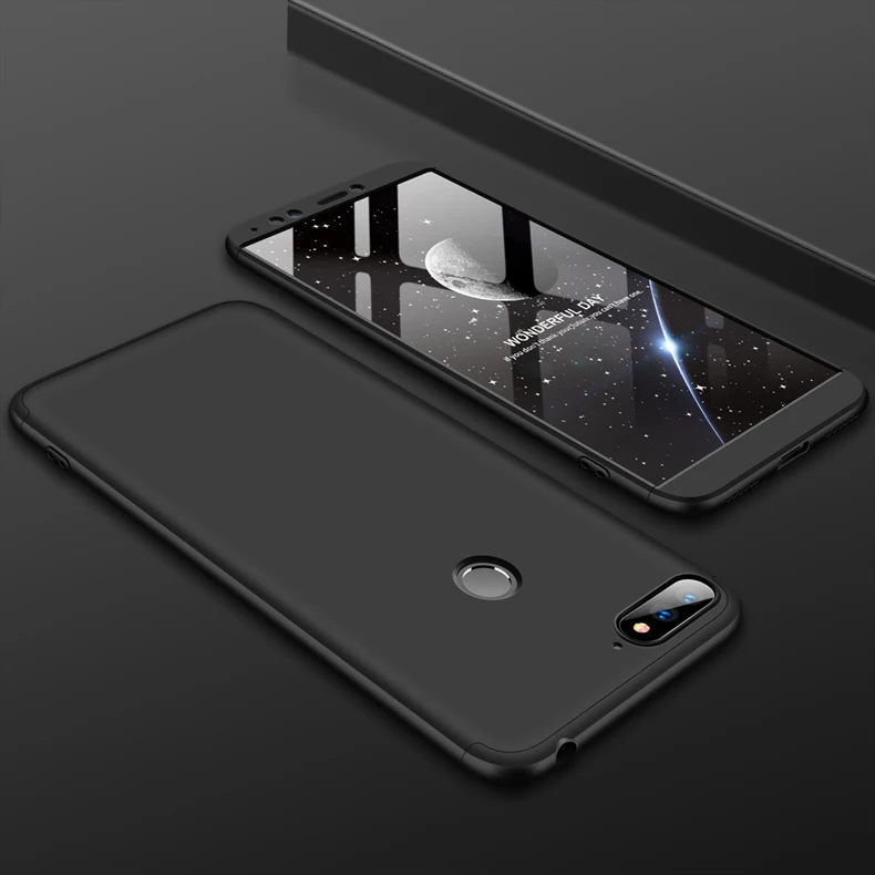 Huawei Honor 7C AUM L41 360 Защитный чехол Honor 7C 360 градусов полный Чехол Жесткий Чехол для huawei Honor 7C Pro LND L29+ стеклянная пленка