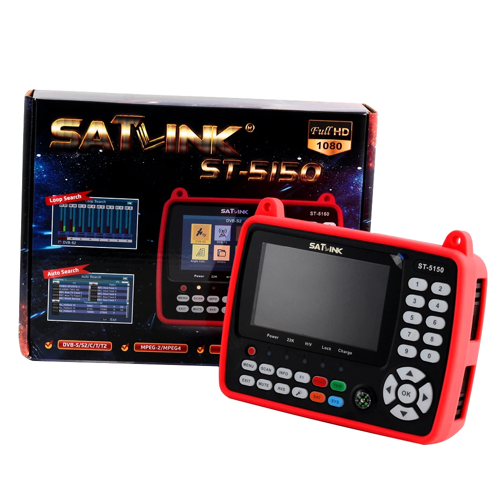 Оригинальный спутниковый искатель SATLINK ST-5150/T2/C COMBO HD счетчик H.265 HEVC Φ поддерживает