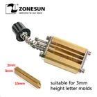 Держатель формы ZONESUN для ленточного принтера LT-50D, устройство кодирования, нагревательная головка для штамповочного принтера, Термоблок для принтера, букв