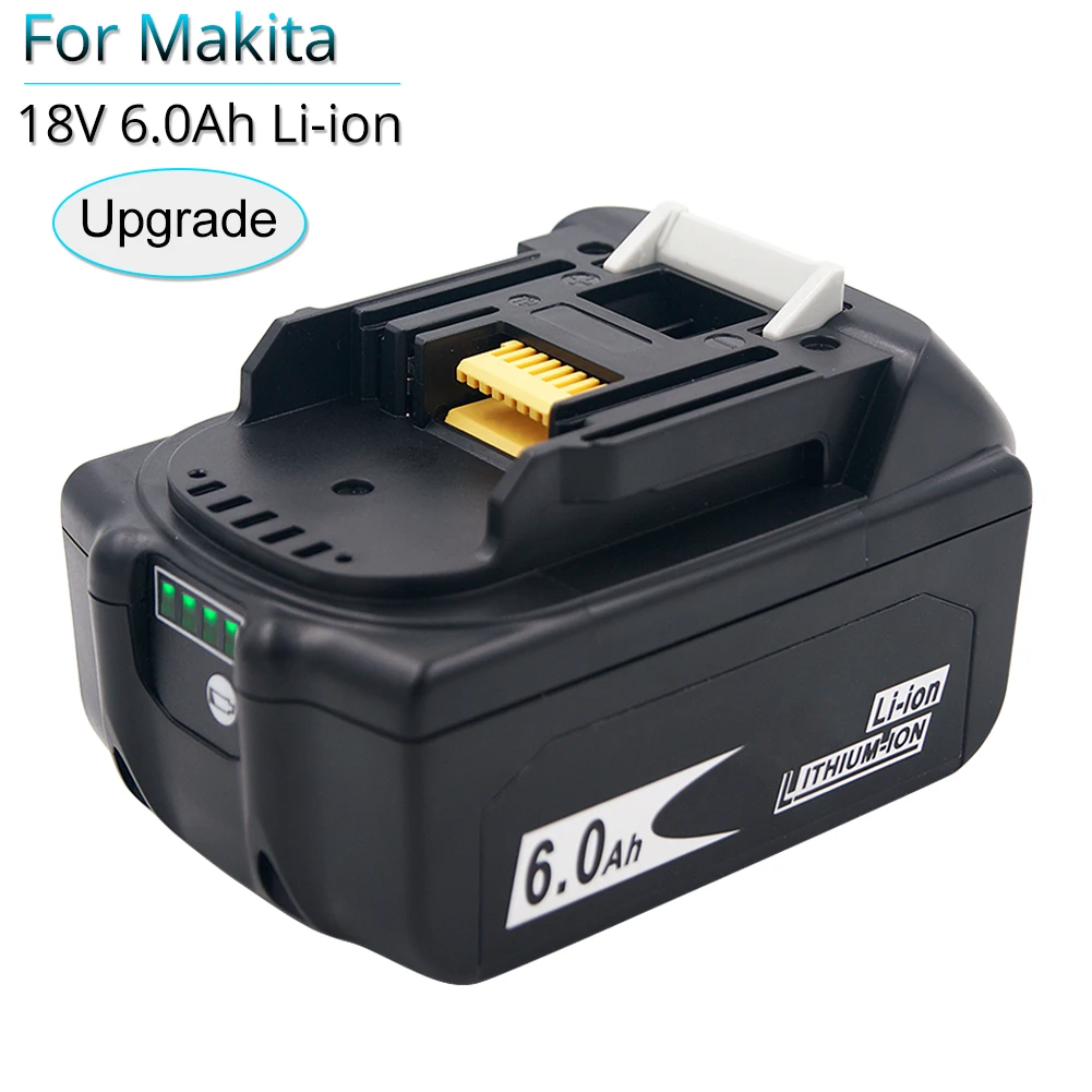 

Upgrade 18V 6000mAh BL1860B Replacement Battery for Makita 18V Power Tools BL1830 BL1850B BL1840B BL1815 LXT400 Balance Monitor