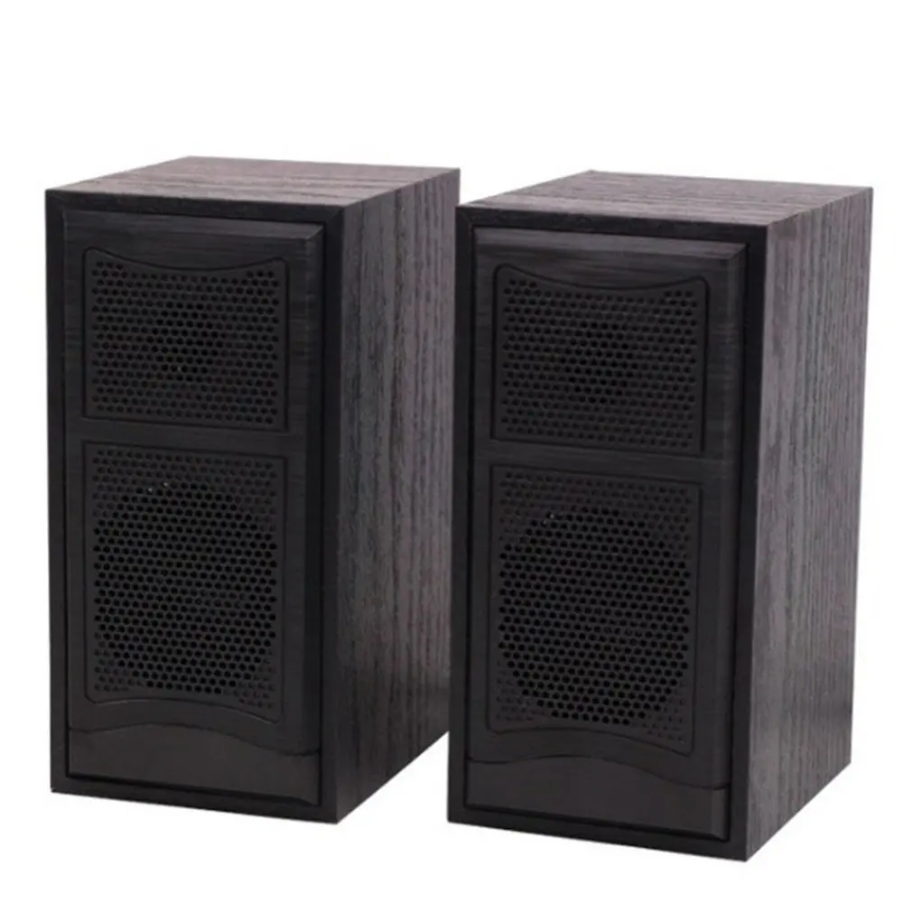 

Wireless Speaker Desktop Notebook Computer Surround Stereo Small Speaker Music Player Subwoofer Wooden Sound Box