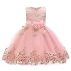 Лидер продаж, детская одежда для маленьких девочек, высококачественное кружевное свадебное платье принцессы, детское милое рождественское платье, модное платье