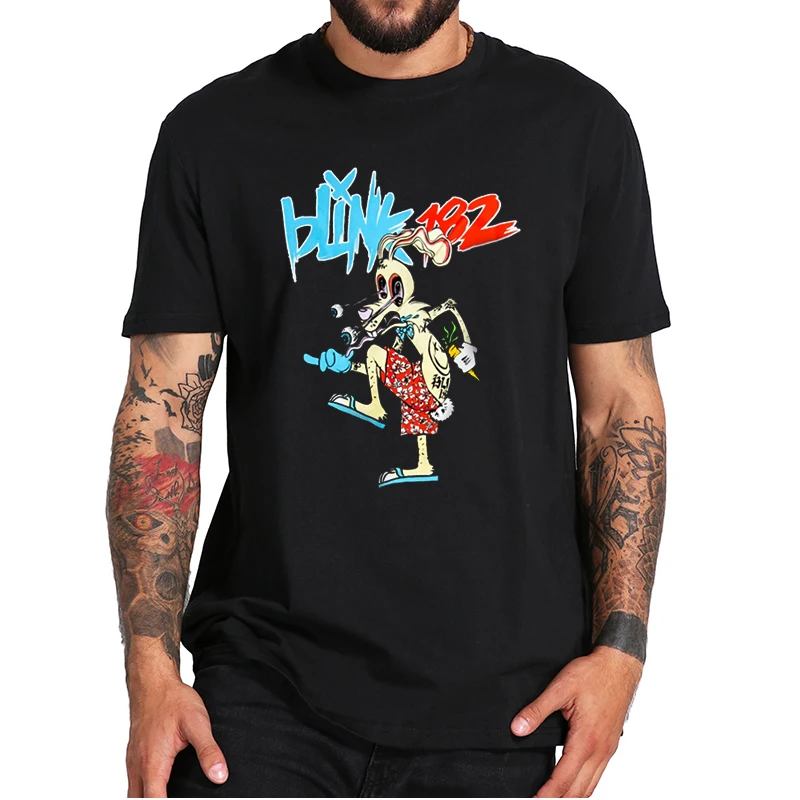 Летняя футболка с логотипом кролика 2019 Blink 182-T для любителей американской