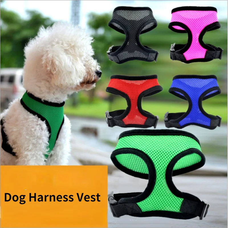 

Регулируемая шлейка-жилетка для домашних животных, поводок из полиэстера для кошек и собак малого и среднего размера