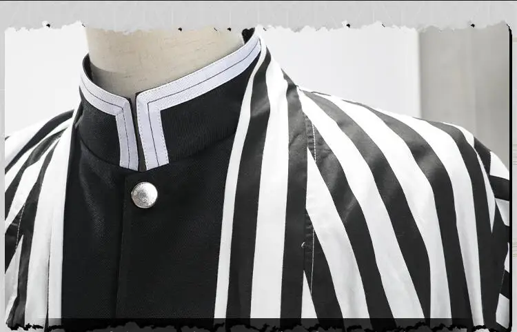 Anime Demon Slayer: Kimetsu no Yaiba Cosplay Iguro Obanai Gothic Uniform Costume Halloween Suit |