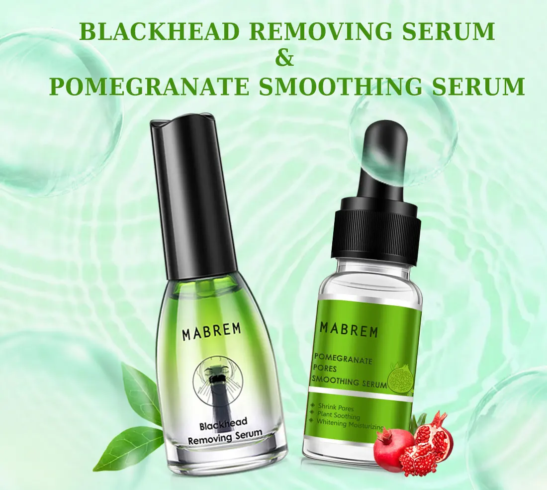 

MABREM Blackhead Nasal Mask Liquid Plus Pomegranate Pore Essence After Removing Blackheads Apply Wet Compress To Shrink Pores