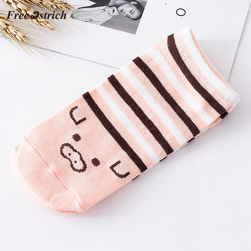 Бесплатная Страусиные женские удобные хлопковые носки тапочки короткие S06|Носки|