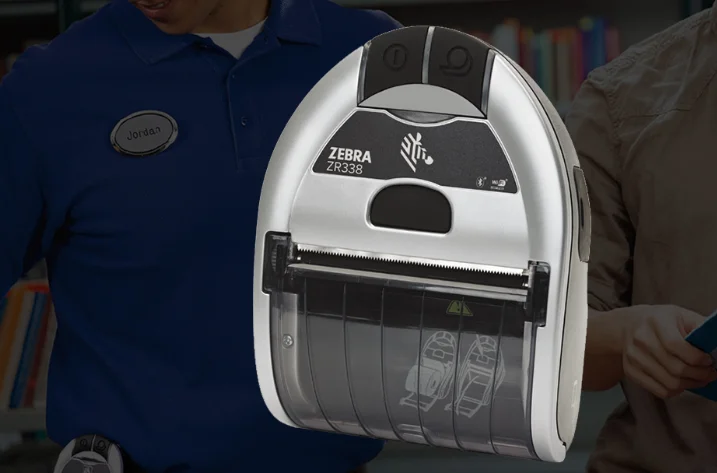 Принтер штрих-кодов ZEBRA ZR338 203 точек/дюйм | Компьютеры и офис