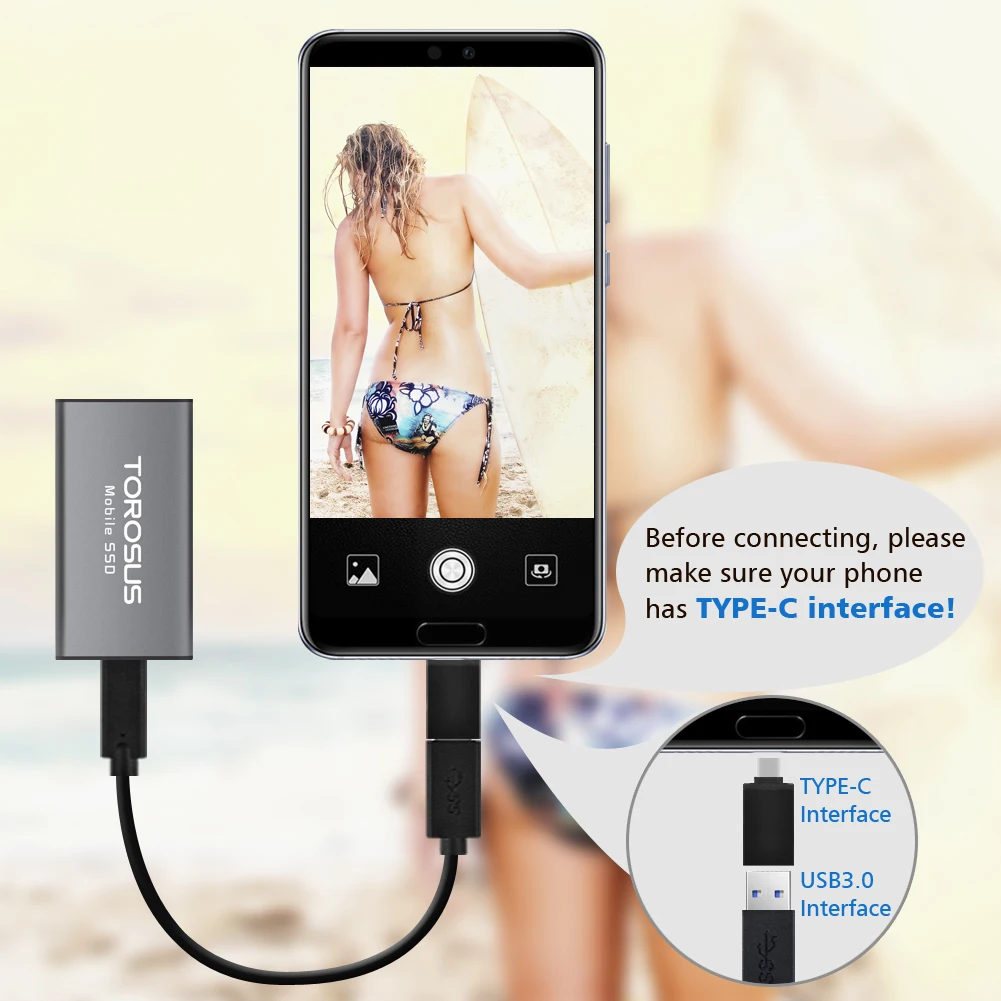 Torosus внешний SSD жесткий диск 500 Гб 25 Гб SSD Портативный USB 3,0 1,8 ''внешние твердотельные накопители