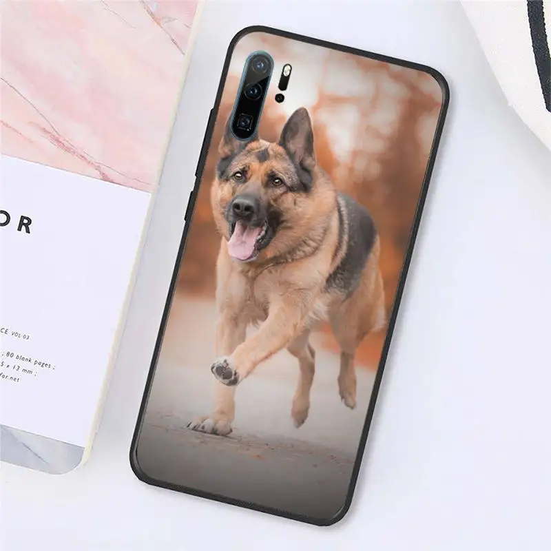

Cute animal German Shepherd Dog Phone Case For Huawei honor Mate P 10 20 30 40 Pro 10i 9 10 20 8x Lite Y91C V17 6.38 6.44
