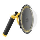 TELESIN 6 ''купольный порт 30 м водонепроницаемый чехол для GoPro Hero 9 8 5 Black 6 7 купольная крышка для триггера аксессуары для объектива