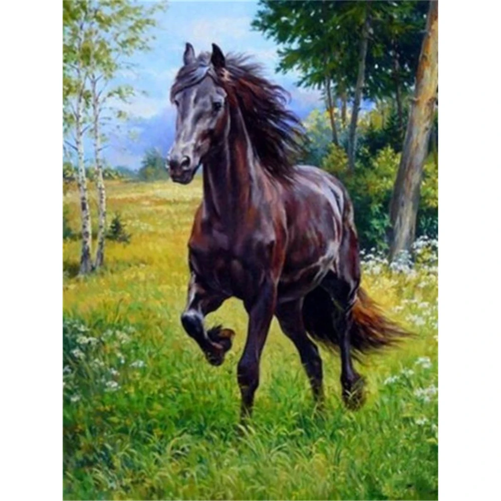 

Animal Horse DIY 5D Full Diamond Painting Diamond Mosaic Diamond Embroidery Kit Home Christmas Gift Bedroom Painting