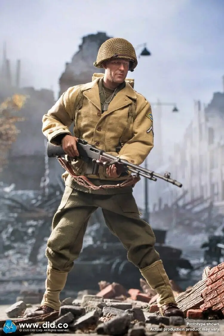 

In Stock 1/6 Scale DID A80141 WWII US Rangers Male Soldier Full Set Action Figure Model 12" Toys Clothing Accessories