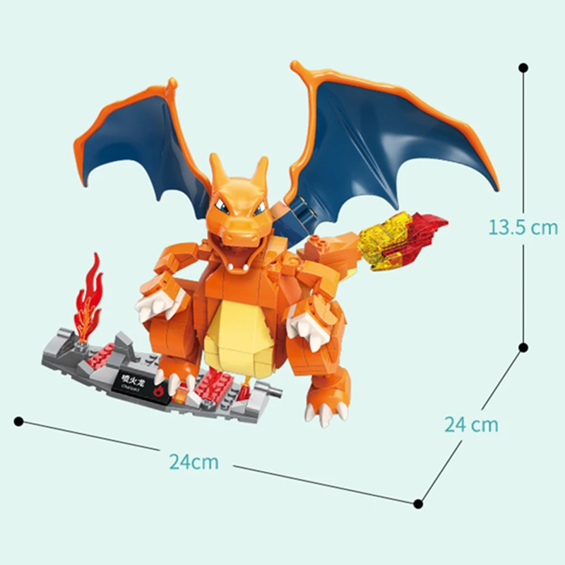 Аниме Покемон фильм приобретенного во время игры Пикачу Чаризард строительные