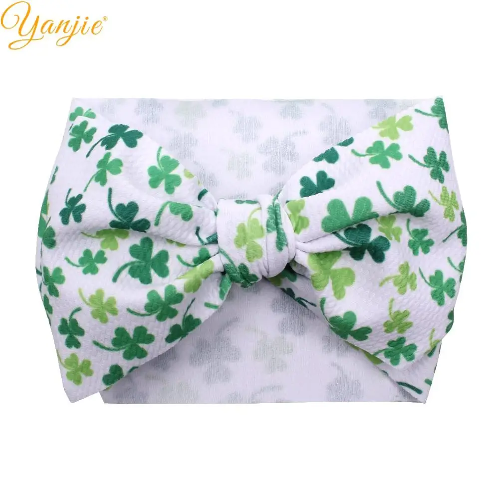 Повязка на голову с бантом для девочек тюрбан в клетку принтом сердца