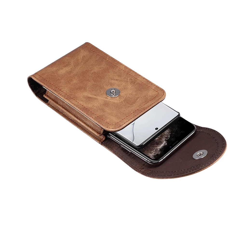 Dual Layer Leather Belt Case For iPhone 11 / XS Max XR/ XS/ X 8 Plus 7 6 Phone Pouch Holster With Carabine | Мобильные телефоны и