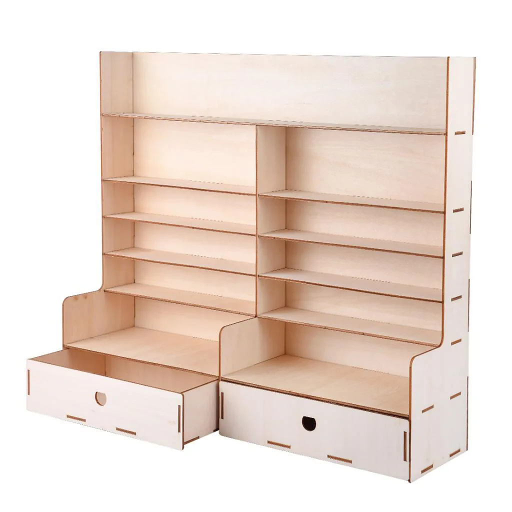 Столешница деревянная краска бутылки дисплей стойки Органайзер держатель-6