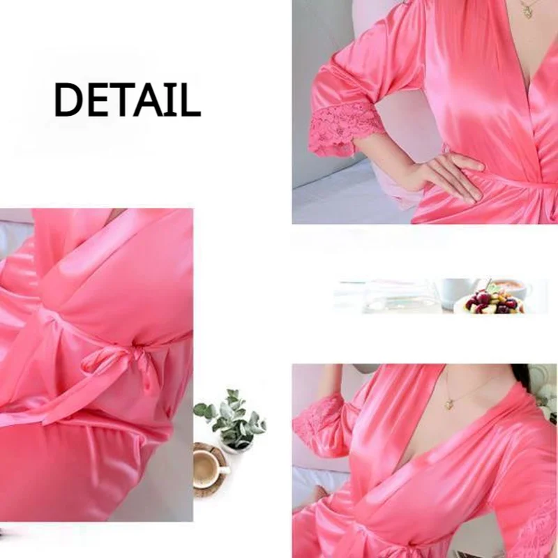 

Robes Women Lace Sexy Summer Lounge Womens Lacing Gentle Fashion Ins Nightwear Ladies Trendy Casual Loose Chic Ulzzang Soft New