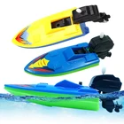 Игрушки для ванны, моторная лодка, корабль, Классическая Детская водная игрушка с заводным механизмом, Детская развивающая игрушка для пляжа и плавания