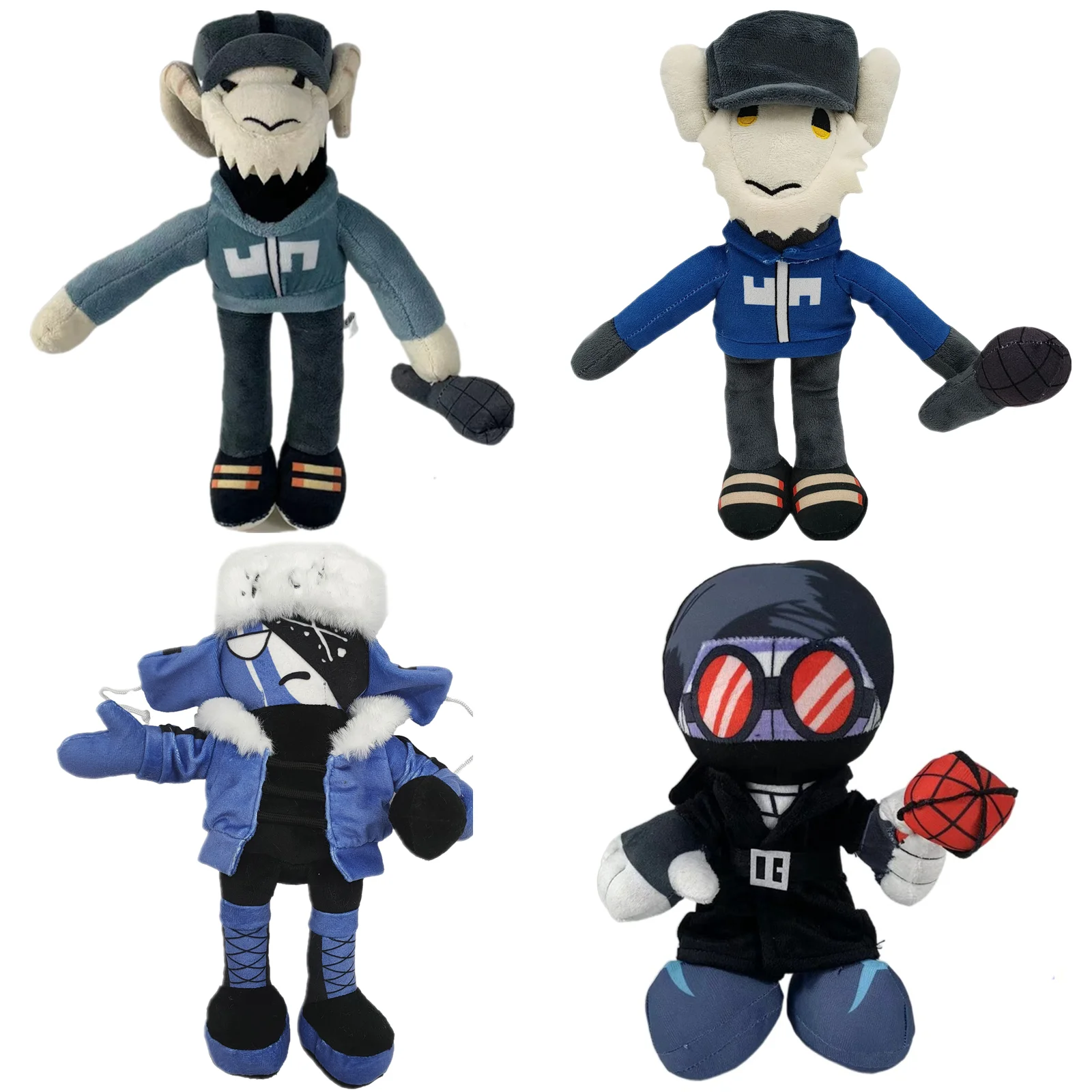 

New 26-30cm Game Annie of Friday Night Funkin Plush Toy Doll Ruv Tabi Ninja Anime Stuffed Doll Cartoon Kids Gifts